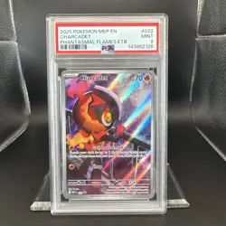 2025 Pokemon Phantasmal Flames ETB Charcadet #022 Promo Graded PSA 9 EN - Image 1
