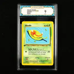 TQG 9 Mint 1995-2001 Pokemon ENG Weedle #70/75 C - Image 1