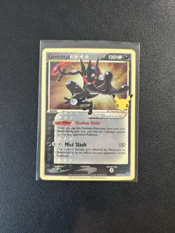 Pokemon TCG Greninja Gold Star SWSH144 Celebrations Black Star Promo - Image 3