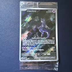 MEWTWO SVP 052 Scarlet Violet 151 Promo Illustration Rare Pokemon Card NM SEALED - Image 1