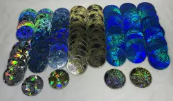 Lot of 87 Official Pokemon TCG Coins Bulk Lot Duplicates Multiple Finishes - Image 1
