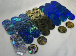 Lot of 87 Official Pokemon TCG Coins Bulk Lot Duplicates Multiple Finishes - Image 2
