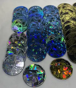 Lot of 87 Official Pokemon TCG Coins Bulk Lot Duplicates Multiple Finishes - Image 4