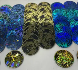 Lot of 87 Official Pokemon TCG Coins Bulk Lot Duplicates Multiple Finishes - Image 5