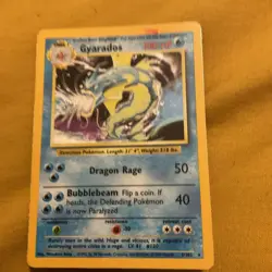 Pokemon WOTC 1999 Base Set Gyarados Rare Holo Vintage Pokemon Card - Image 1