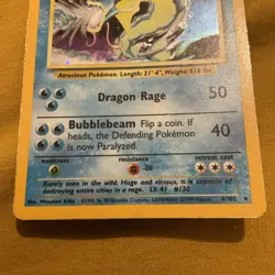 Pokemon WOTC 1999 Base Set Gyarados Rare Holo Vintage Pokemon Card - Image 3