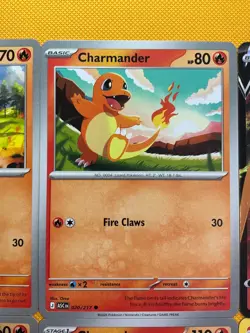 6 charmender Charmeleon Charizard pokemon cards All Different Cute Holo 🐉🔥 - Image 4