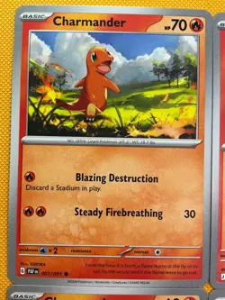 6 charmender Charmeleon Charizard pokemon cards All Different Cute Holo 🐉🔥 - Image 5