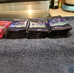 Huntrix/Saja Trading Card Game McDonald's Booster Packs Sealed 57 Pink/60Purple - Image 3