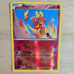 MAGMAR 10/111 POKEMON CARD (XY FURIOUS FISTS SET) REVERSE HOLO - Image 1