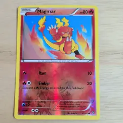 MAGMAR 10/111 POKEMON CARD (XY FURIOUS FISTS SET) REVERSE HOLO - Image 2
