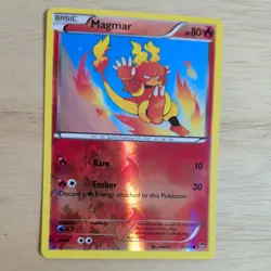 MAGMAR 10/111 POKEMON CARD (XY FURIOUS FISTS SET) REVERSE HOLO - Image 3