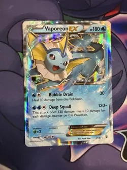 Vaporeon EX - 24/83 - Ultra Rare - Generations - Pokemon Card - Image 1