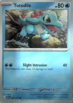 Totodile (Cosmos Holo) 041/217 Holo Miscellaneous Cards & Products Pokemon NM - Image 1
