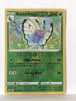 NM/M - Butterfree 003/192 - Reverse Holo - Rebel Clash - Pokemon Card TCG - Image 1