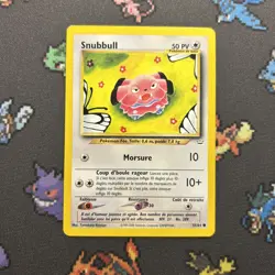FRENCH Snubbull 55/64 MINT -Vintage Pokemon Card- Neo Revelation (8q) - Image 1