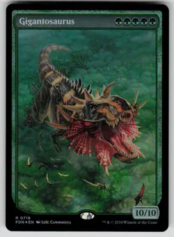 Gigantosaurus (Full Art) Foil R Foundations 718 NM - Image 1