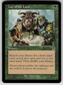 Lay of the Land Common Apocalypse 81 MTG Moderately Played - Image 1