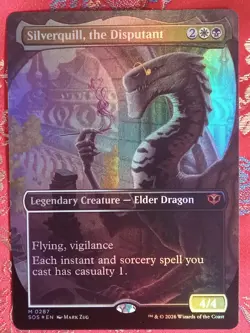 FOIL EXTENDED Silverquill, the Disputant Secrets of Strixhaven Magic MTG - Image 1