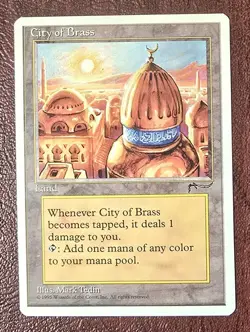 City of Brass - MtG Chronicles - Rare NM 1995 - Image 2