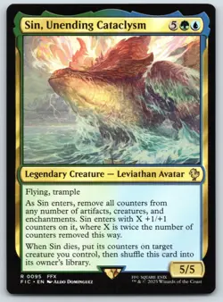 Sin, Unending Cataclysm - Commander Final Fantasy - MAGIC - MTG - Near Mint - Image 1