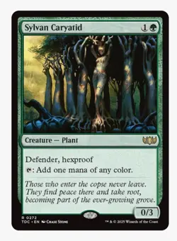 Sylvan Caryatid | MTG TDC | Green Plant Defender Hexproof Mana Ramp Rare | NM - Image 1
