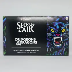 Black Lights and Dark Dungeons MTG Dungeons and Dragons Secret Lair SEALED FOIL - Image 1