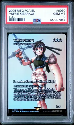 2025 Final Fantasy Magic The Gathering Yuffie Kisaragi Foil 60 PSA 10 - Image 1