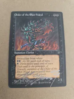 Order Of The Ebon Hand SIGNED By Ron Spencer Magic The Gathering - Image 1