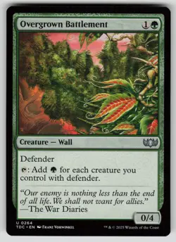 Overgrown Battlement Normal U Commander: Tarkir: Dragonstorm 264 NM - Image 1