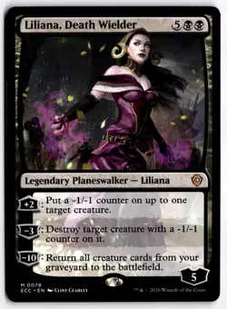 Liliana, Death Wielder NM ECC Commander: Lorwyn Eclipsed MTG - Image 1
