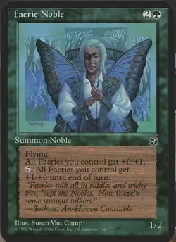 Magic The Gathering, Faerie Noble, Homelands, Regular - Image 1