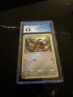 CGC 9.5 Eevee 49/68 Hidden Fates Reverse Holo Common English Pokemon TCG - Image 1