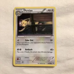 Persian 62/98 XY Ancient Origins NM Pokemon card - Image 1