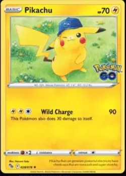Pikachu 28/78 - Pokemon Go - Holo Rare - NM - Image 1