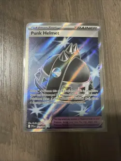 Punk Helmet 121/094 Full Art Ultra Rare 2025 Phantasmal Flames Pokemon Card NM - Image 1