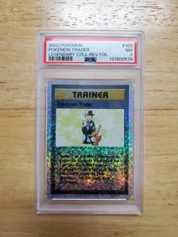 Pokemon PSA 7 NM 2002 Pokemon Trader Legendary Reverse Holo Card - Image 1