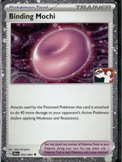 Pokemon TCG Pokemon Binding Mochi Prize Pack Cosmos Holo 055/064 Shrouded Fable - Image 1