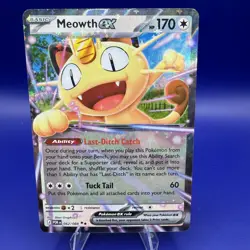 Meowth ex 062/088 Ultra Rare - Perfect Order Pokemon Card NM - Image 1