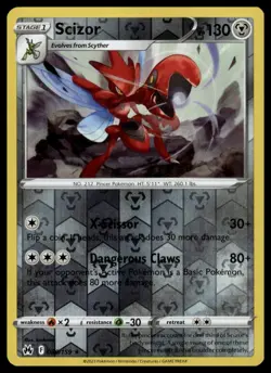 Scizor 086/159 Reverse Holo CRZ Crown Zenith Pokemon TCG NM - Image 1