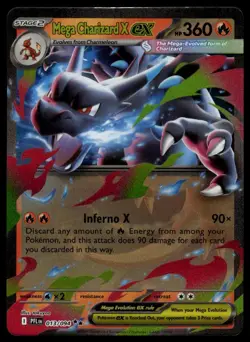 Mega Charizard X EX 013/094 Ultra Rare - Phantasmal Flames Pokemon TCG NM - Image 1