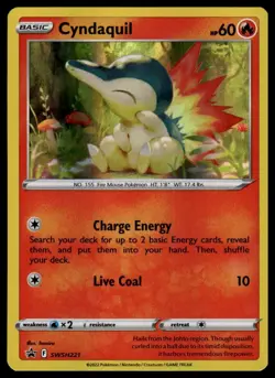 Cyndaquil SWSH221 Promo - Sword & Shield Black Star Promo Pokemon TCG NM - Image 1
