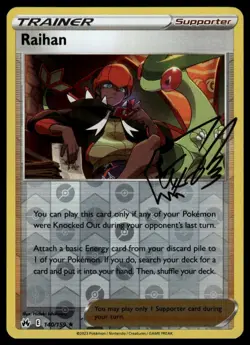 Raihan 140/159 Reverse Holo CRZ Crown Zenith Pokemon TCG NM - Image 1