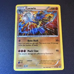 2016 Lucario XY140 - Cosmos Holo Rare - Black Star Promo - NM Pokemon TCG - Image 1