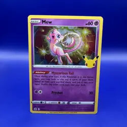 Mew 011/025 Promo Rare - Celebrations Pokemon TCG NM - Image 1