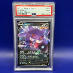Pokemon TCG Gengar V Fusion Strike 156/264 NM PSA 9 - Image 1