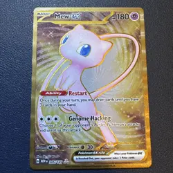 Mew ex Gold Metal NM 205/165 Scarlet & Violet 151 Pokemon Card - Image 2
