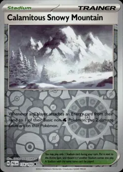Calamitous Snowy Mountain Reverse Holo 174/193 Paldea Evolved - Pokemon TCG - Image 1