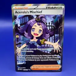 Acerola’s Mischief 165/132 Full Art Trainer – Pokemon Mega Evolution NM - Image 1