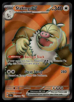 Slaking ex 227/191 Hyper Rare Full Art - Surging Sparks Pokemon TCG NM - Image 1
